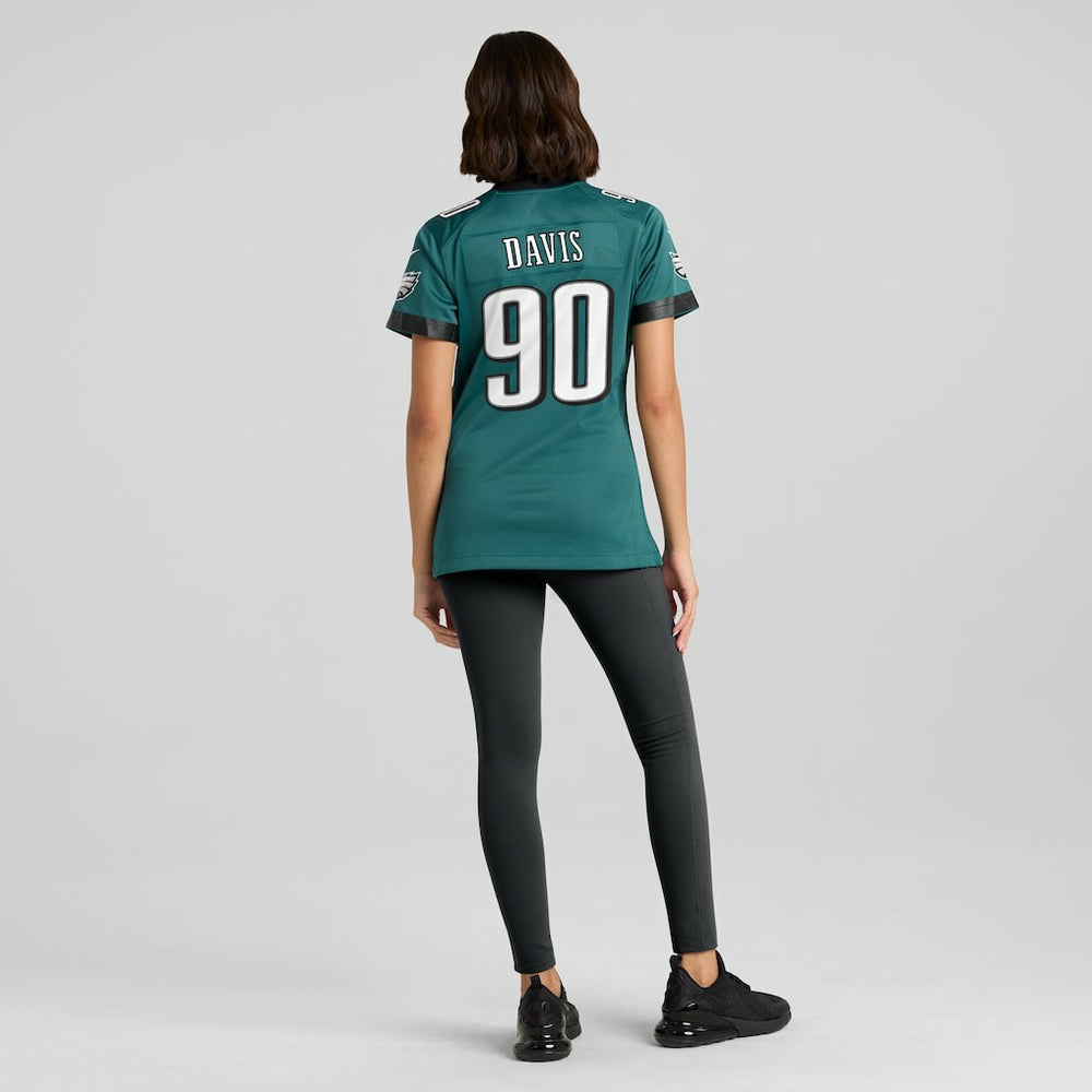 Jordan Davis Philadelphia Eagles Women's Team Game Jersey Midnight Green - Nike