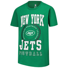 New York Jets Youth Stitched Up Retro Logo T-Shirt Green - NFL