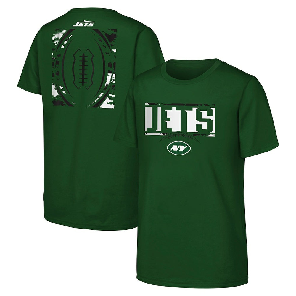 New York Jets Youth The Blitz T-Shirt Green - NFL