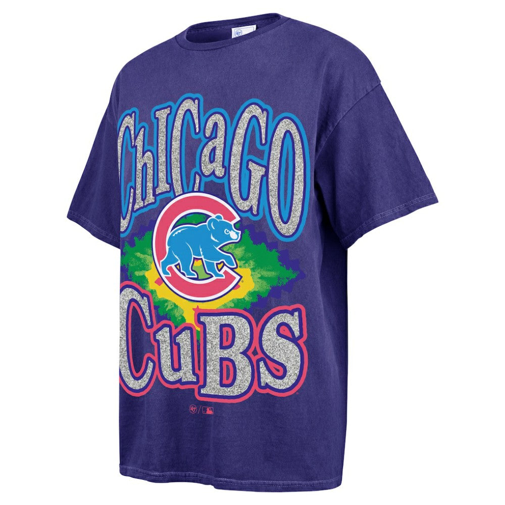 Chicago Cubs '47 Women's Flashing Lights Boyfriend T-Shirt discount