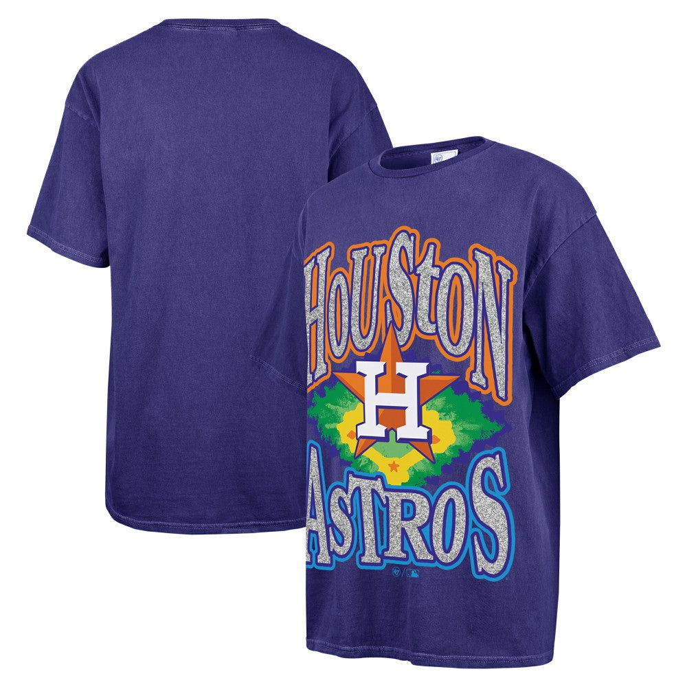Houston Astros '47 Women's Flashing Lights Boyfriend T-Shirt Online