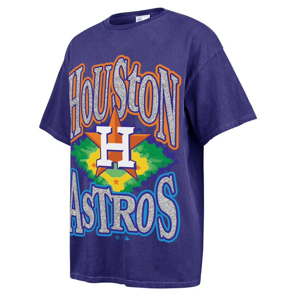 Houston Astros '47 Women's Flashing Lights Boyfriend T-Shirt Online