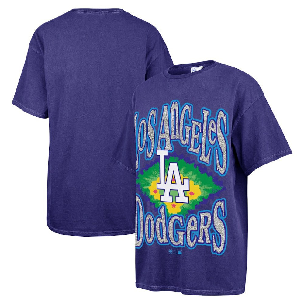 Los Angeles Dodgers '47 Women's Flashing Lights Boyfriend T-Shirt Clearance