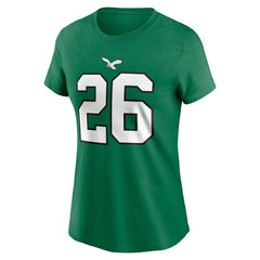 Saquon Barkley Philadelphia Eagles Women's Player Name & Number T-Shirt Kelly Green - Nike