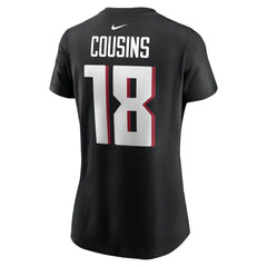 Kirk Cousins Atlanta Falcons Women's Player Name & Number T-Shirt Black - Nike