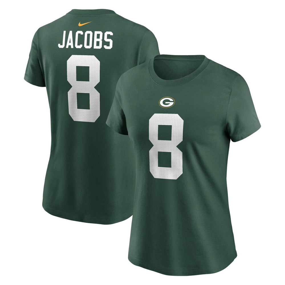 Josh Jacobs Green Bay Packers Women's Player Name & Number T-Shirt Green - Nike