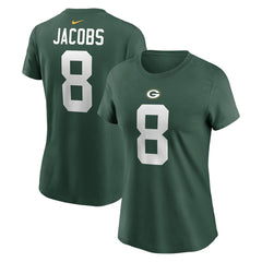 Josh Jacobs Green Bay Packers Women's Player Name & Number T-Shirt Green - Nike