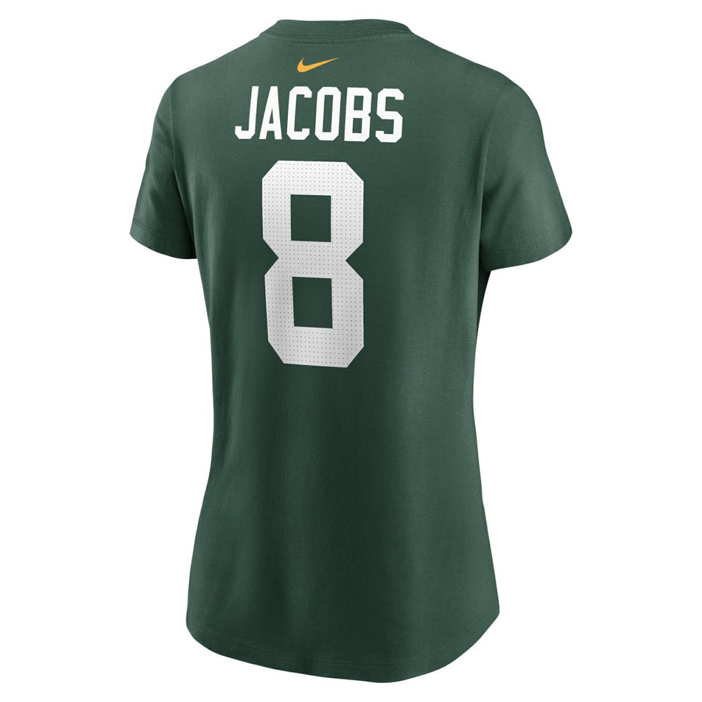 Josh Jacobs Green Bay Packers Women's Player Name & Number T-Shirt Green - Nike