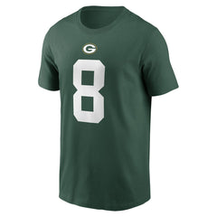 Josh Jacobs Green Bay Packers Player Name & Number T-Shirt Green - Nike
