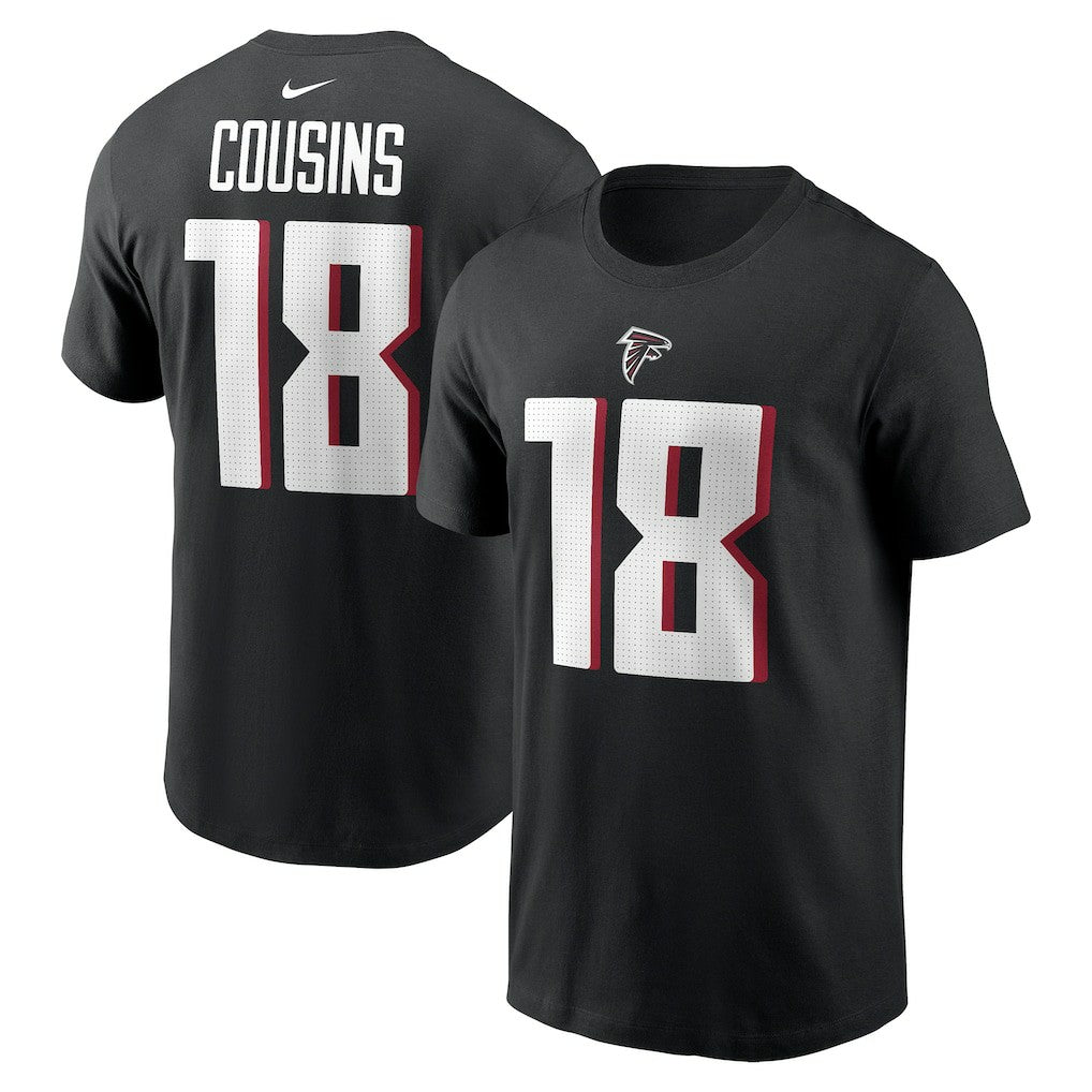 Kirk Cousins Atlanta Falcons Player Name & Number T-Shirt Black - Nike