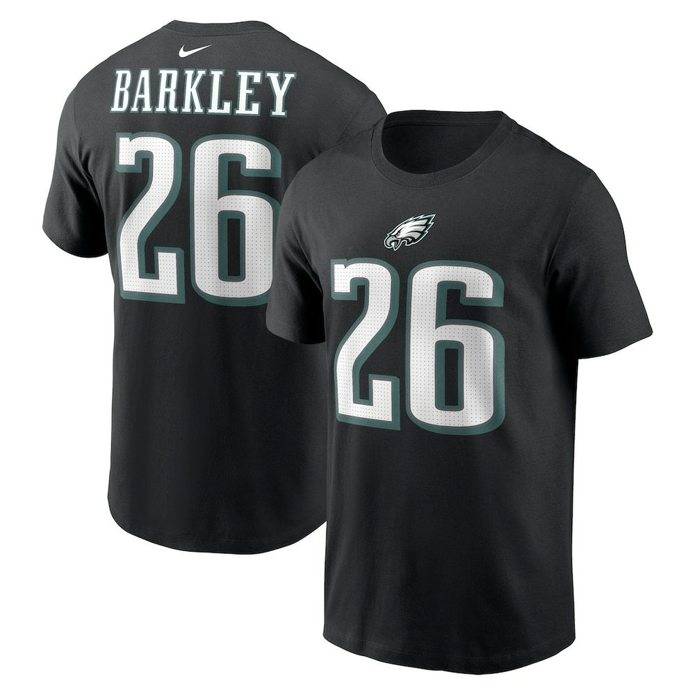 Saquon Barkley Philadelphia Eagles Player Name & Number T-Shirt Black - Nike