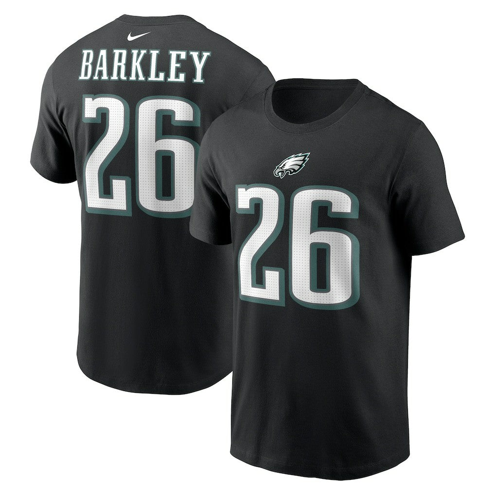 Saquon Barkley Philadelphia Eagles Player Name & Number T-Shirt Black - Nike