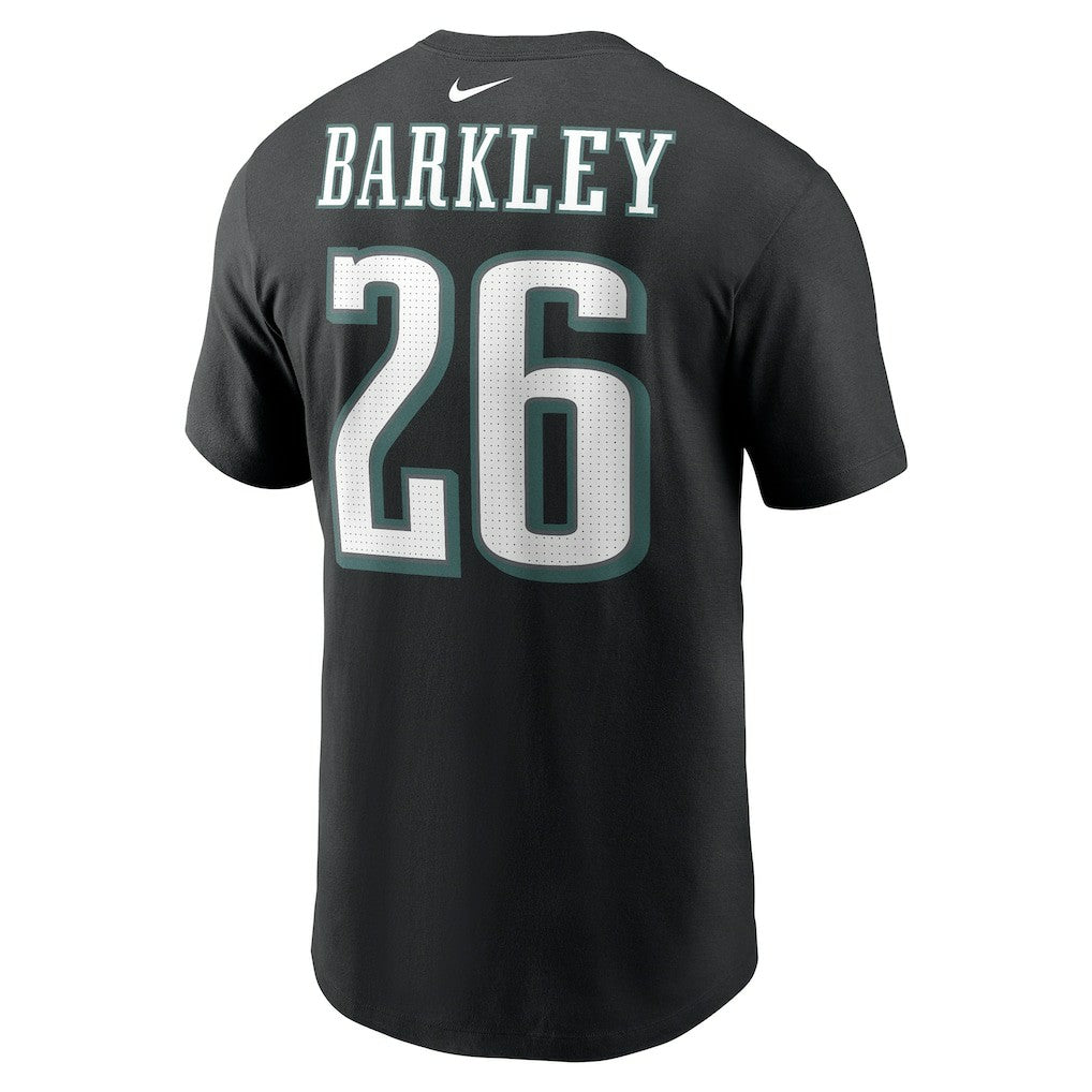 Saquon Barkley Philadelphia Eagles Player Name & Number T-Shirt Black - Nike