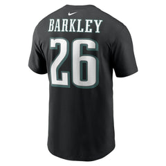 Saquon Barkley Philadelphia Eagles Player Name & Number T-Shirt Black - Nike