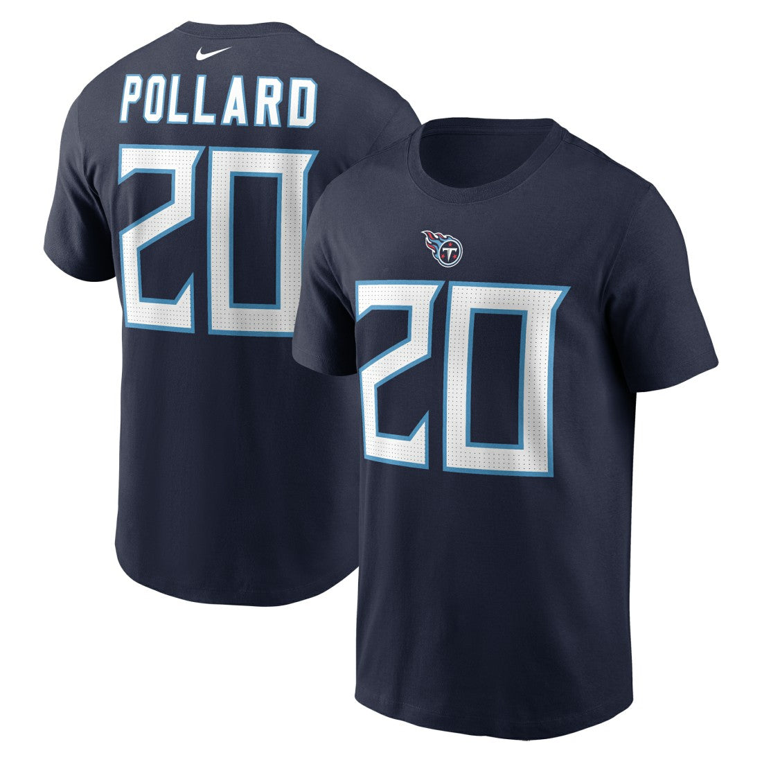 Tony Pollard Tennessee Titans Player Name & Number T-Shirt Navy - Nike