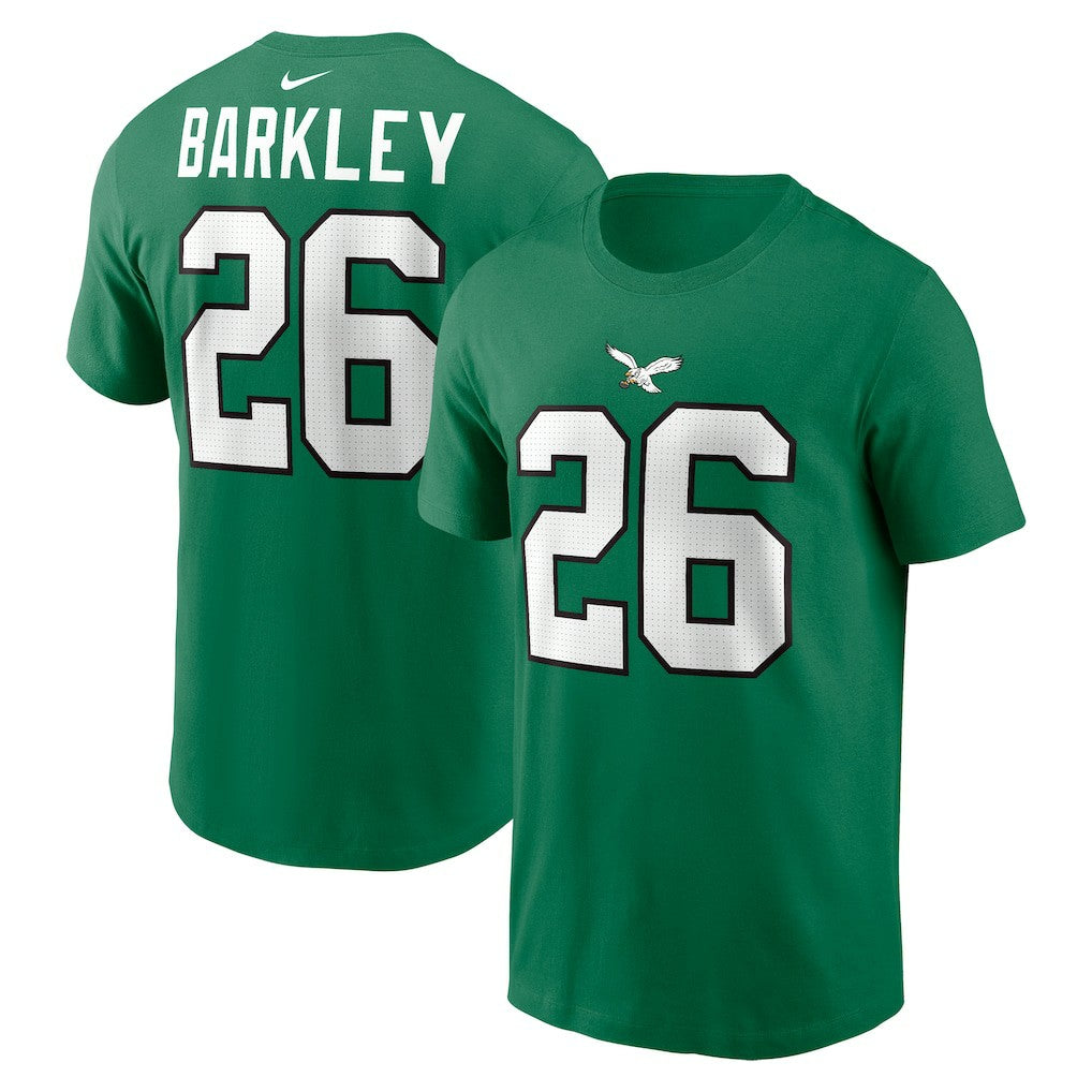 Saquon Barkley Philadelphia Eagles Player Name & Number T-Shirt Kelly Green - Nike