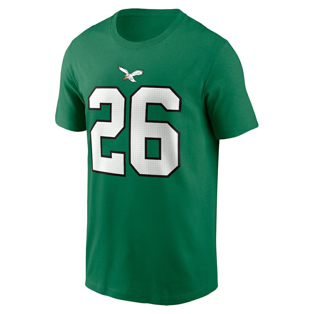 Saquon Barkley Philadelphia Eagles Player Name & Number T-Shirt Kelly Green - Nike
