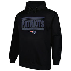 New England Patriots Big & Tall Pop Pullover Hoodie Black - Fanatics