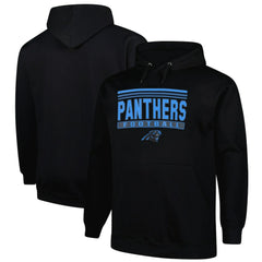 Carolina Panthers Big & Tall Pop Pullover Hoodie Black - Fanatics