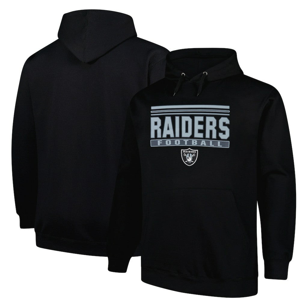 Las Vegas Raiders Big & Tall Pop Pullover Hoodie Black - Fanatics