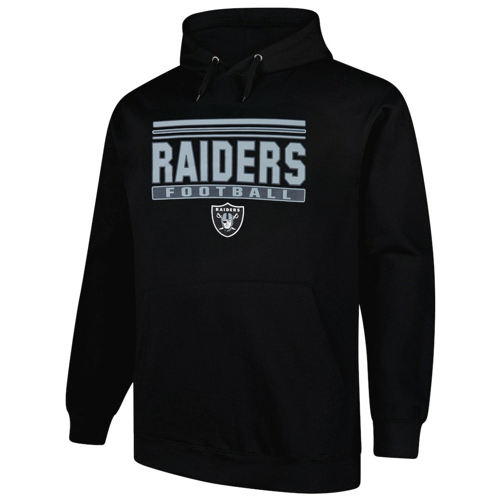 Las Vegas Raiders Big & Tall Pop Pullover Hoodie Black - Fanatics
