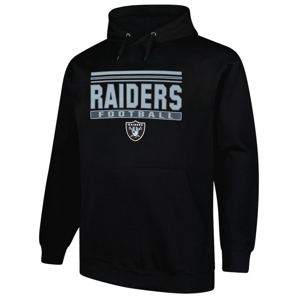Las Vegas Raiders Big & Tall Pop Pullover Hoodie Black - Fanatics