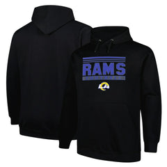 Los Angeles Rams Big & Tall Pop Pullover Hoodie Black - Fanatics