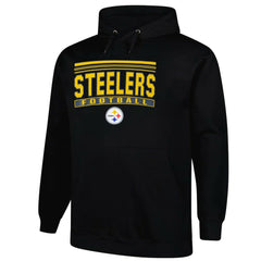 Pittsburgh Steelers Big & Tall Pop Pullover Hoodie Black - Fanatics