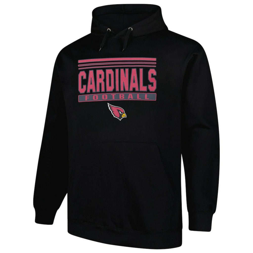 Arizona Cardinals Big & Tall Pop Pullover Hoodie Black - Fanatics