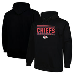 Kansas City Chiefs Big & Tall Pop Pullover Hoodie Black - Fanatics