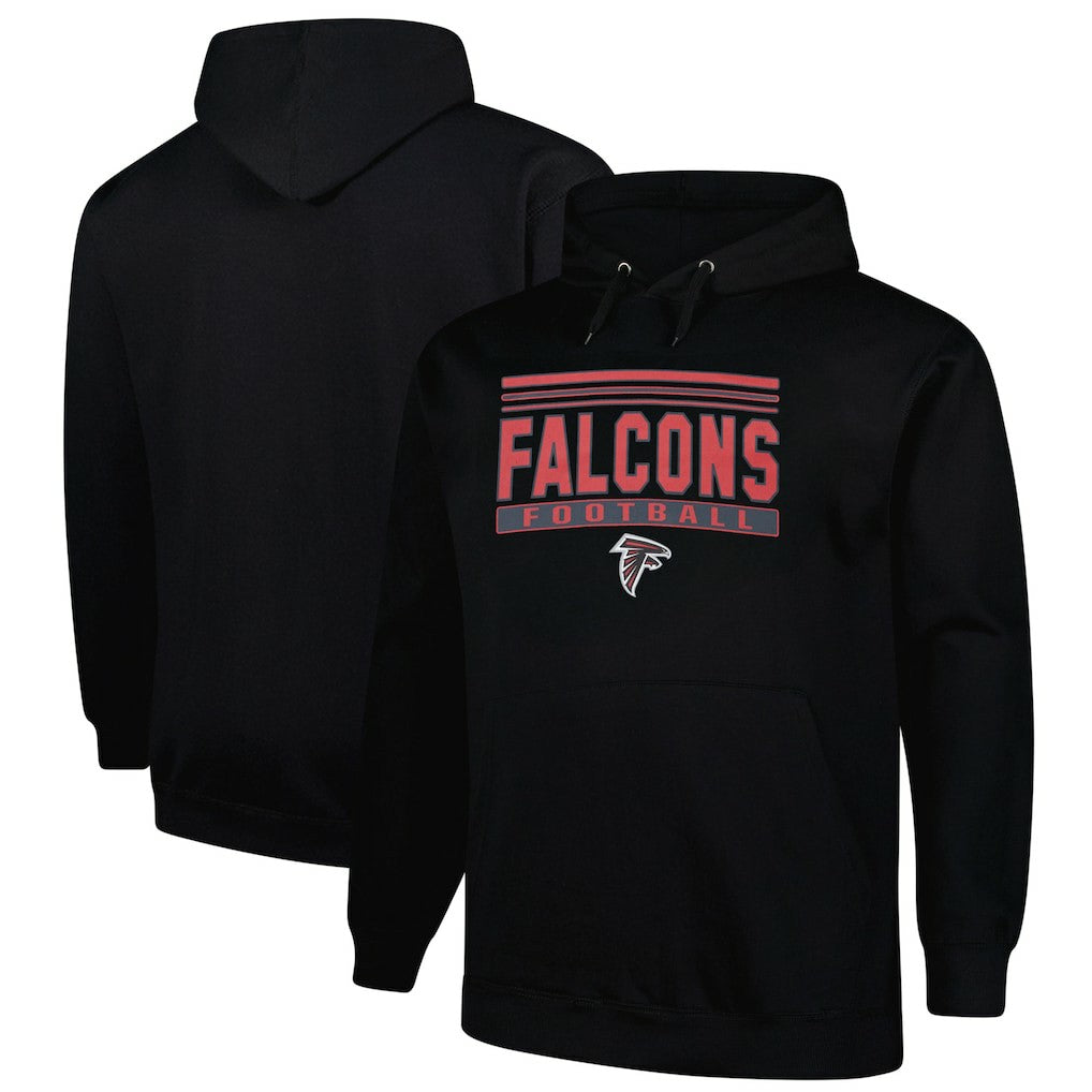 Atlanta Falcons Big & Tall Pop Pullover Hoodie Black - Fanatics