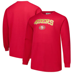 San Francisco 49ers Big & Tall Thermal Long Sleeve T-Shirt Scarlet - Fanatics