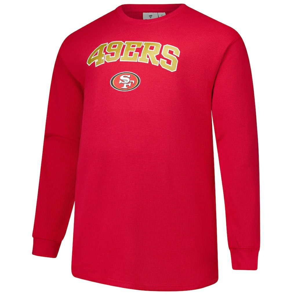 San Francisco 49ers Big & Tall Thermal Long Sleeve T-Shirt Scarlet - Fanatics