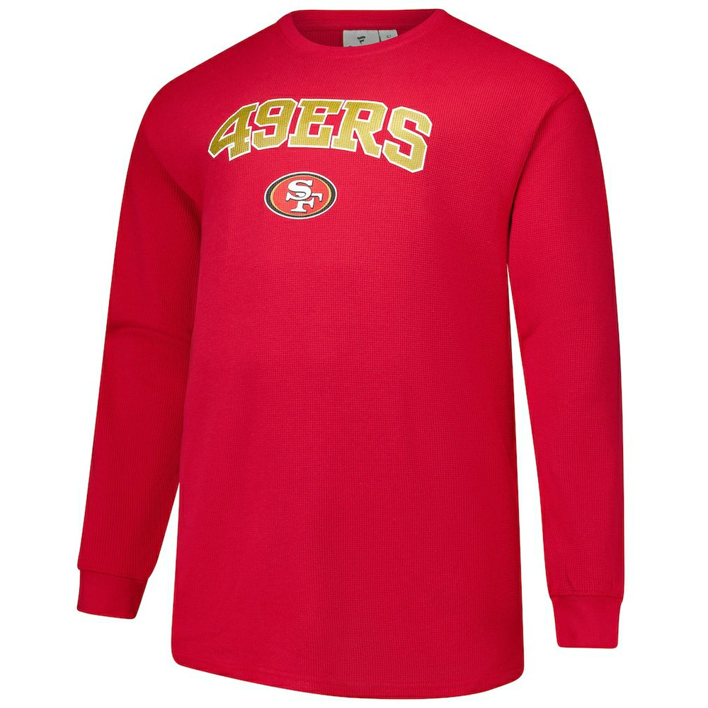 San Francisco 49ers Big & Tall Thermal Long Sleeve T-Shirt Scarlet - Fanatics