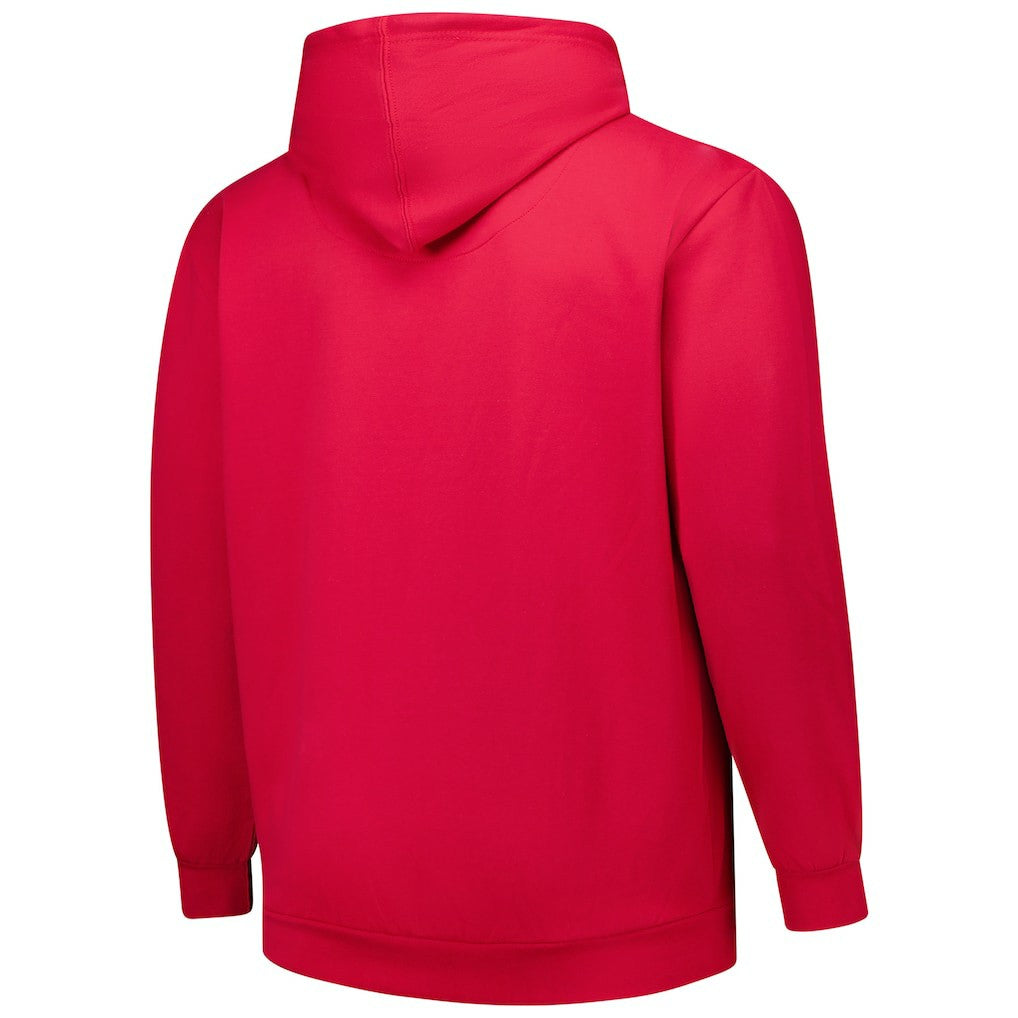 San Francisco 49ers Big & Tall Sleeve Hit Full-Zip Hoodie Scarlet - Fanatics