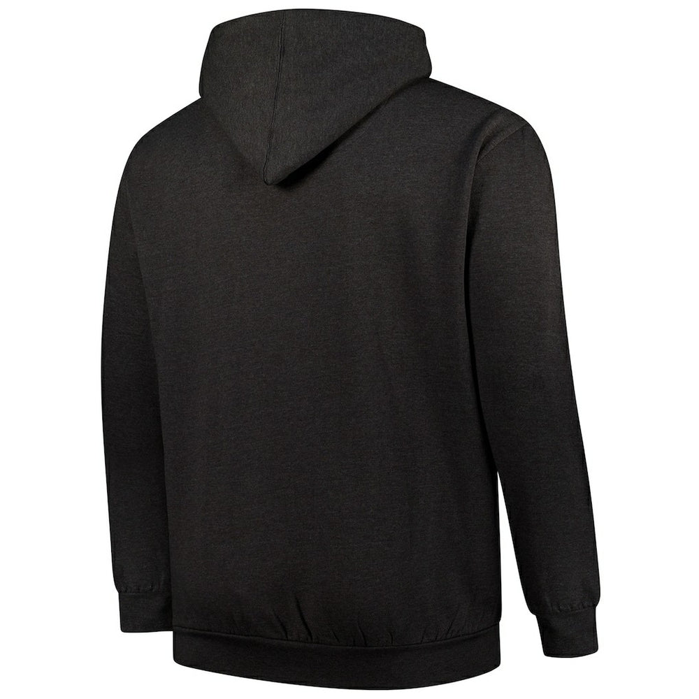Cleveland Browns Big & Tall Sleeve Hit Full-Zip Hoodie Heather Charcoal - Fanatics