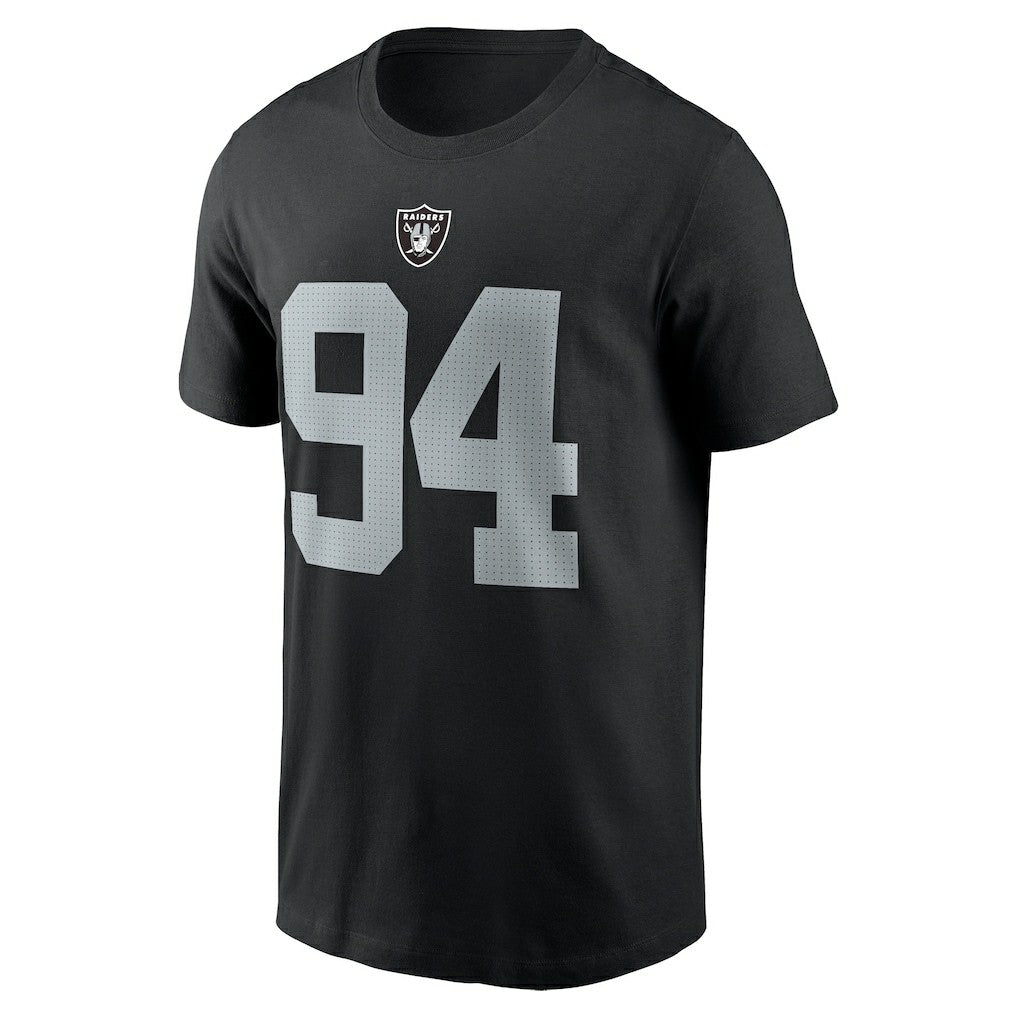 Christian Wilkins Las Vegas Raiders Player Name & Number T-Shirt Black - Nike