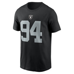 Christian Wilkins Las Vegas Raiders Player Name & Number T-Shirt Black - Nike