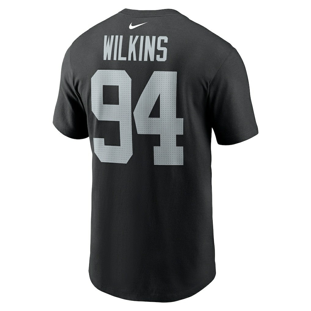 Christian Wilkins Las Vegas Raiders Player Name & Number T-Shirt Black - Nike