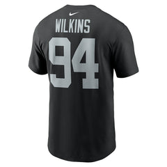Christian Wilkins Las Vegas Raiders Player Name & Number T-Shirt Black - Nike
