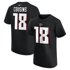 Kirk Cousins Atlanta Falcons Youth Player Name & Number T-Shirt Black - Nike