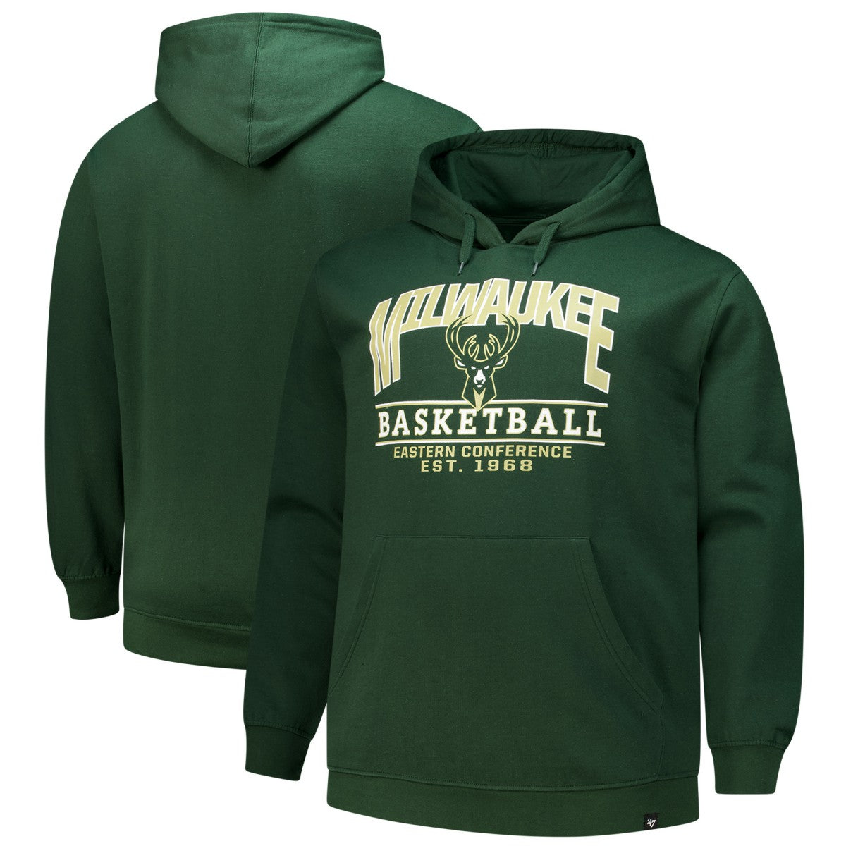 47 brand - Milwaukee Bucks '47 Good Call Headline Pullover Hoodie - Hunter Green