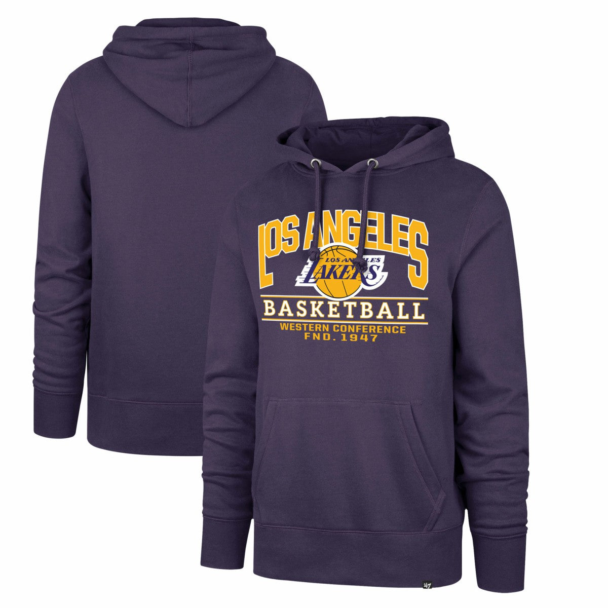 47 brand - Los Angeles Lakers '47 Big & Tall Good Call Headline Pullover Hoodie - Purple