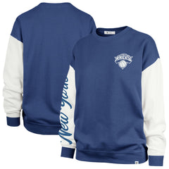 47 brand - New York Knicks '47 Women's Plus Size Oversized Rise Andie Pullover Sweatshirt - Blue
