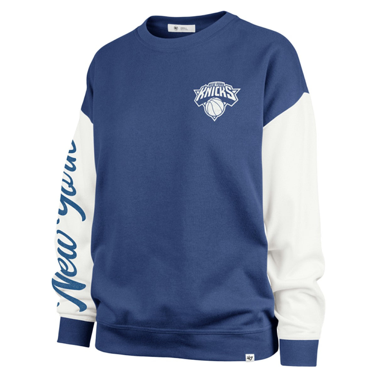 47 brand - New York Knicks '47 Women's Plus Size Oversized Rise Andie Pullover Sweatshirt - Blue