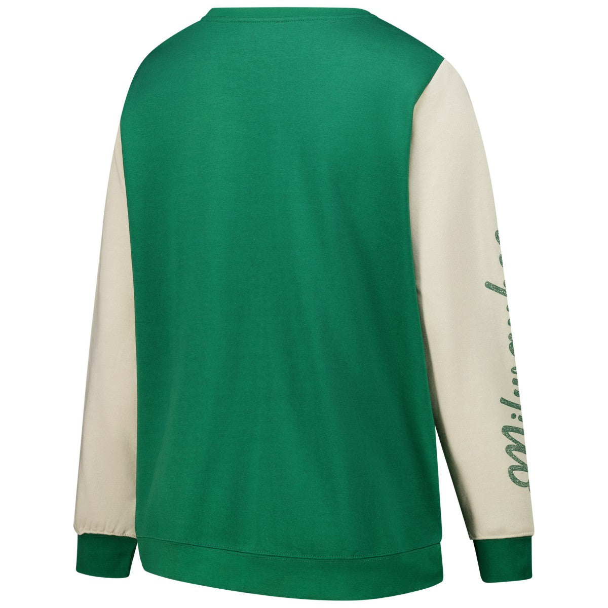 47 brand - Milwaukee Bucks '47 Women's Plus Size Oversized Rise Andie Pullover Sweatshirt - Hunter Green