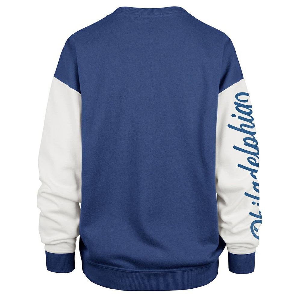 47 brand - Philadelphia 76ers '47 Women's Plus Size Oversized Rise Andie Pullover Sweatshirt - Royal