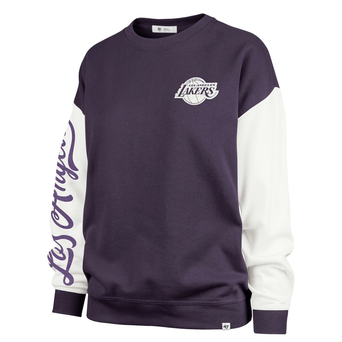 47 brand - Los Angeles Lakers '47 Women's Plus Size Oversized Rise Andie Pullover Sweatshirt - Purple