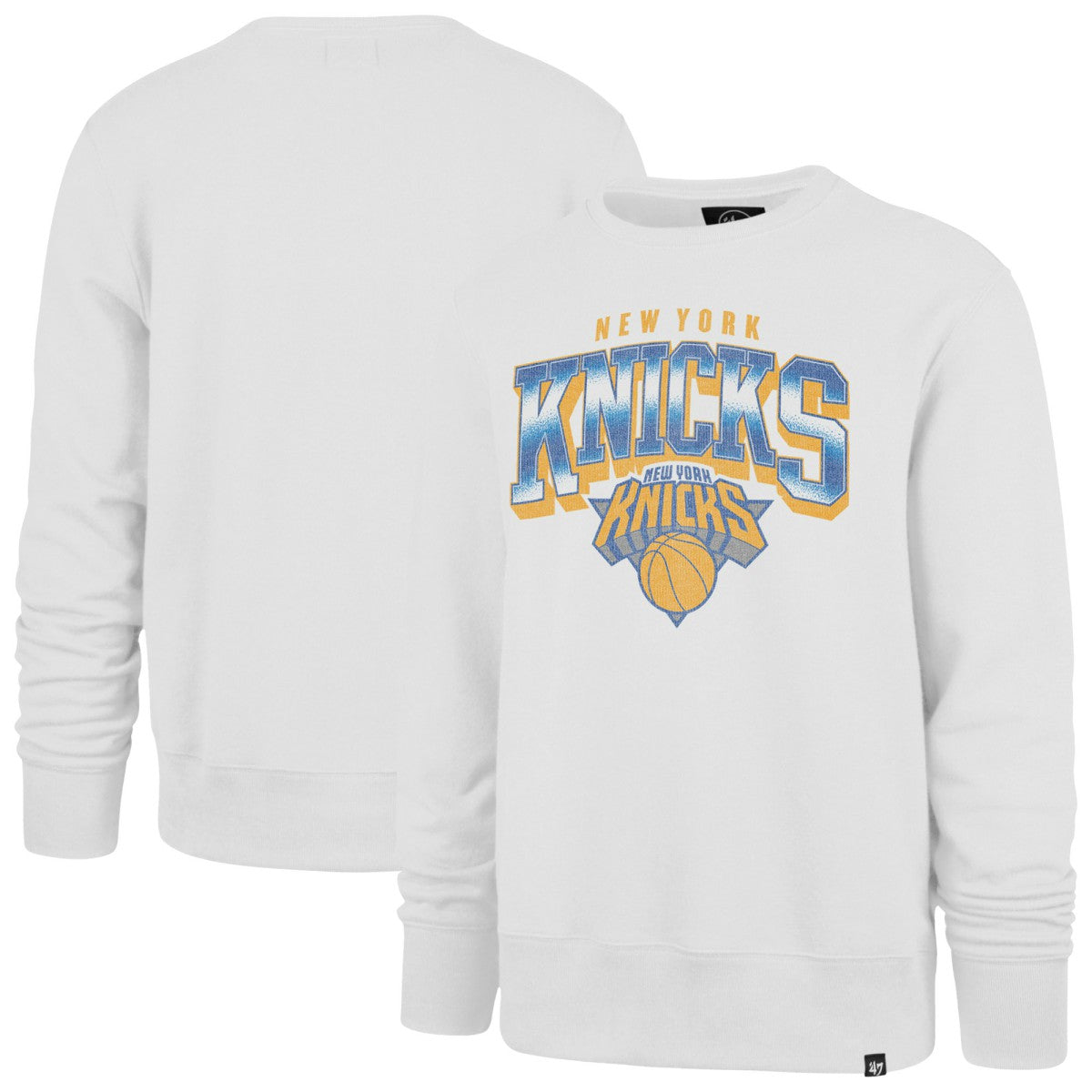 47 brand - New York Knicks '47 Big & Tall Spotlight Headline Pullover Sweatshirt - Cream