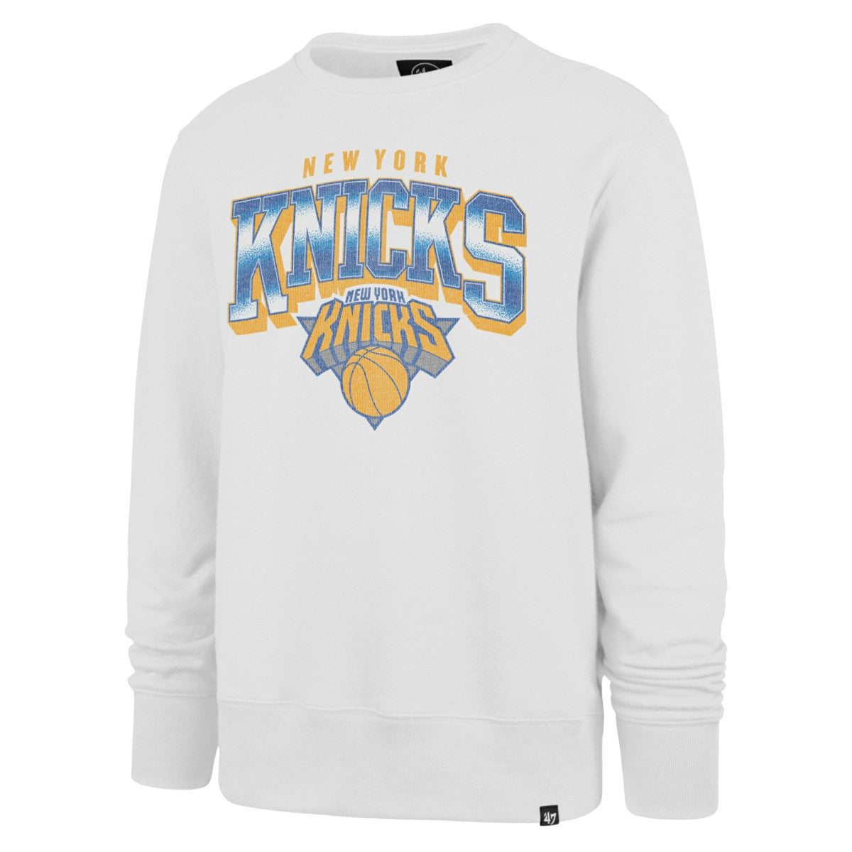 47 brand - New York Knicks '47 Big & Tall Spotlight Headline Pullover Sweatshirt - Cream